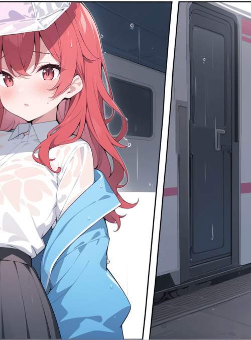 girl, train