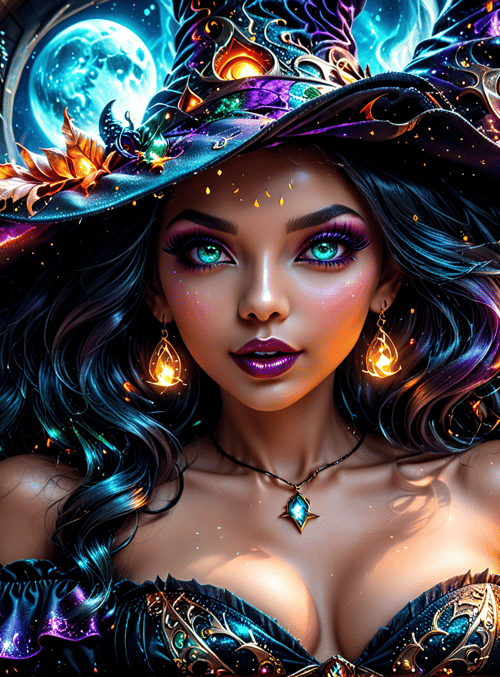 witch, pumpkin, lantern, hat, lamps, moon, lamps, lanterns, gloves, candles