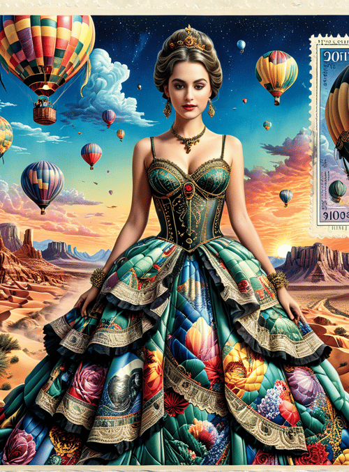 woman, hot air balloons, desert