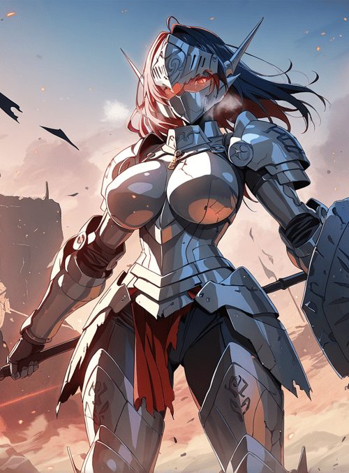 armored warrior, female knight