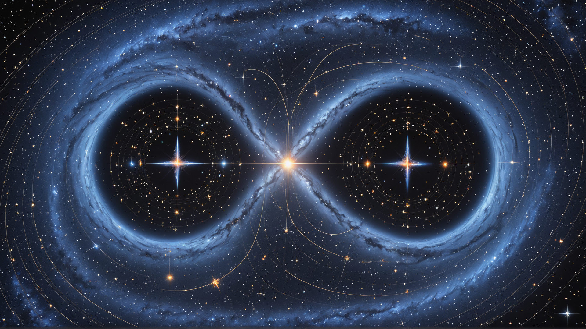 AI generated wallpaper featuring galaxy, stars, universe