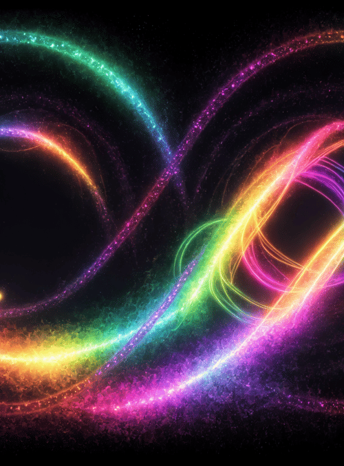 infinity symbol, nebula, galaxy