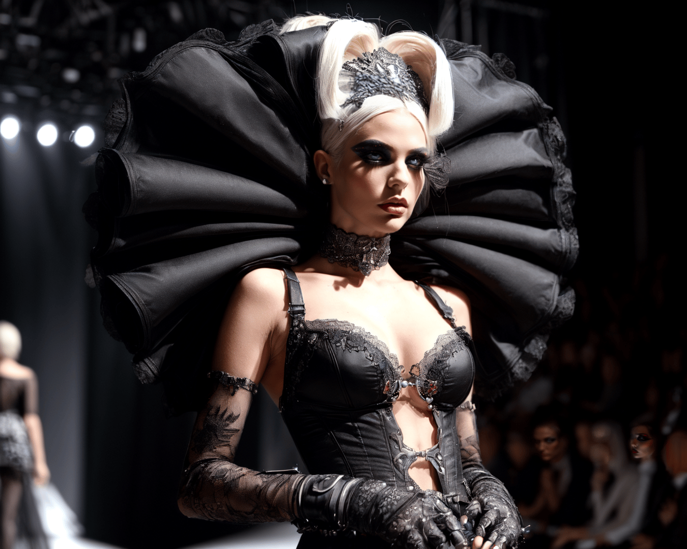 model, fashion, runway