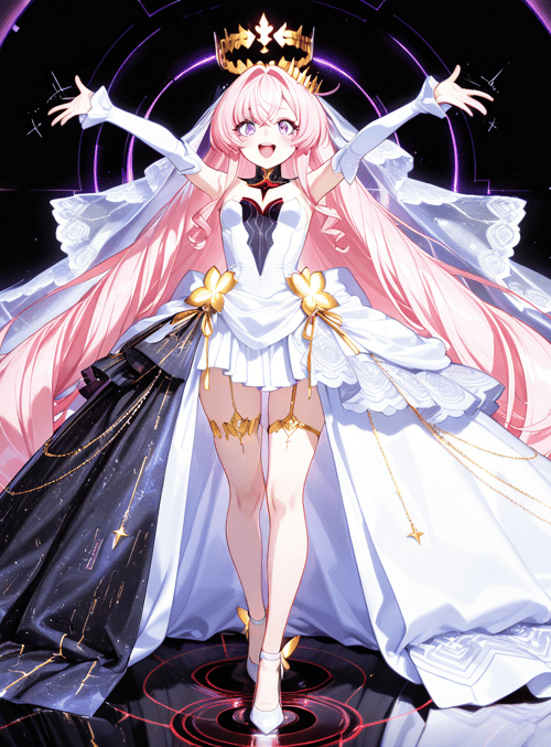 anime character, princess, bride