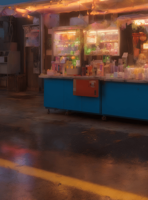 kiosk, street, shop