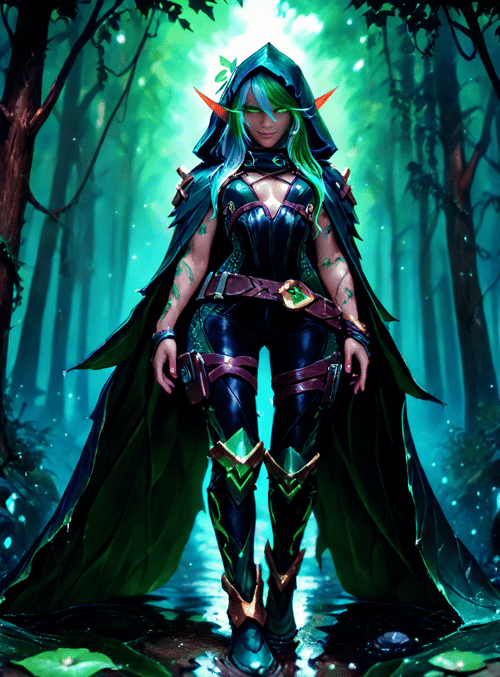 elf, warrior, mage