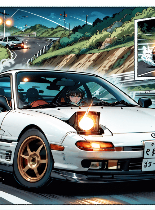 car, road, driver, drift, speed, nissan, street, vehicle, license plate, tire