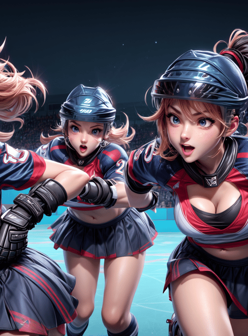 hockey player, athlete, team, stadium, puck, helmet, skates, uniform, racket, crowd