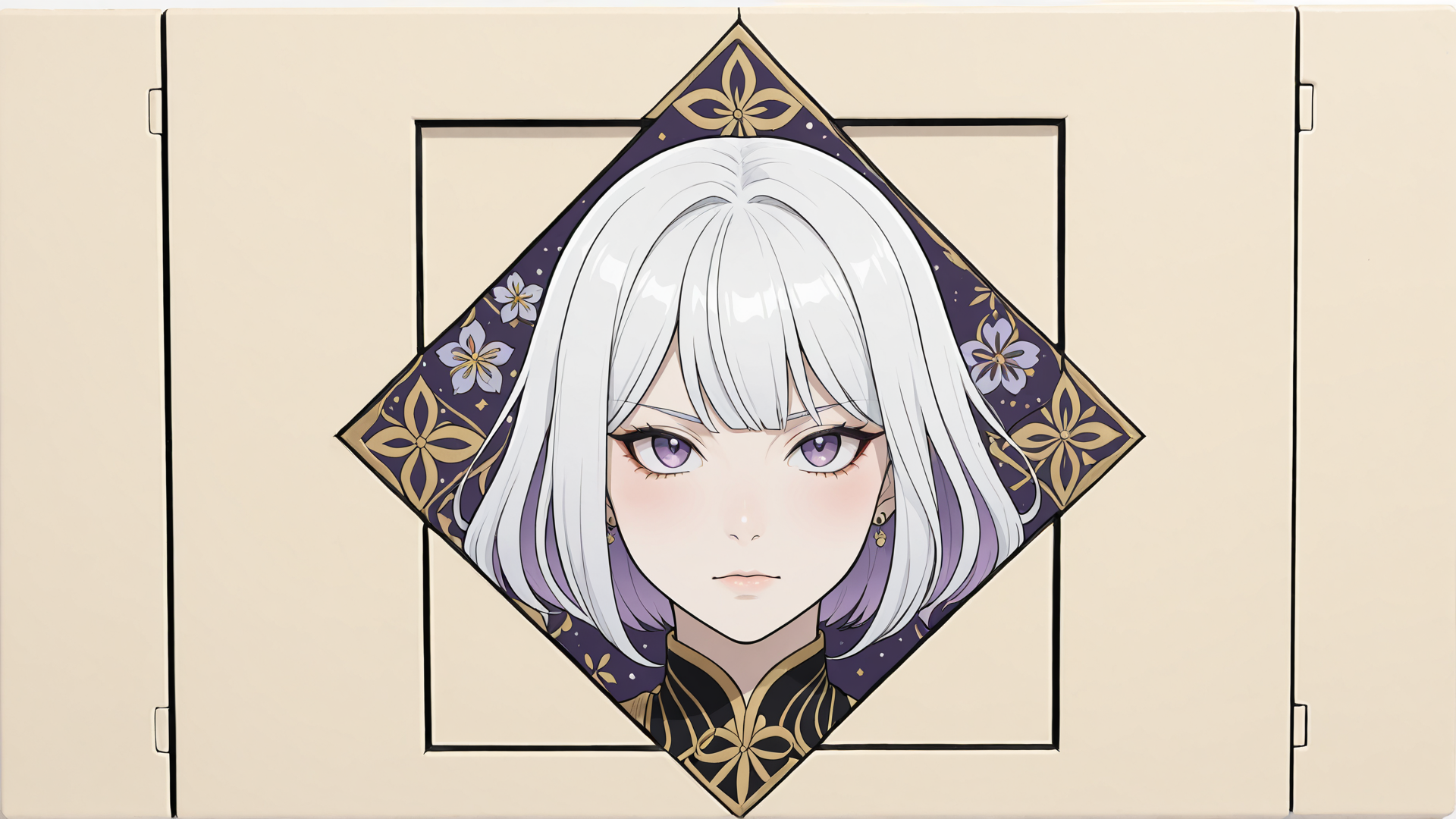AI generated wallpaper featuring girl, anime, character