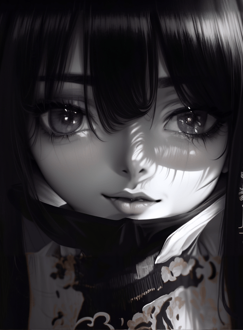 girl, anime, traditional