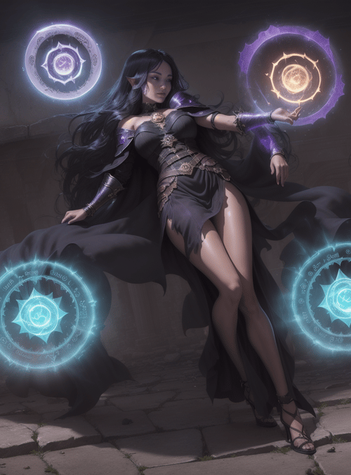 elf, mage, sorceress