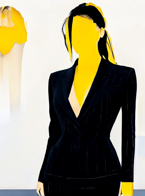 woman, suit, shoe