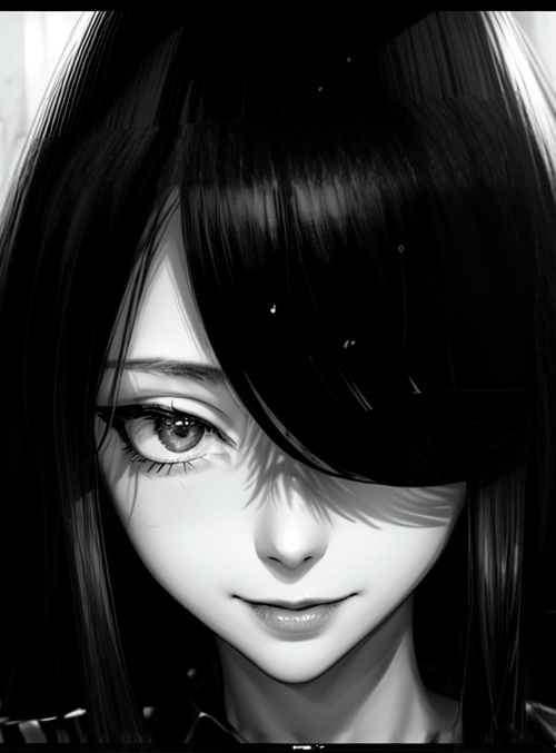 girl, anime, door