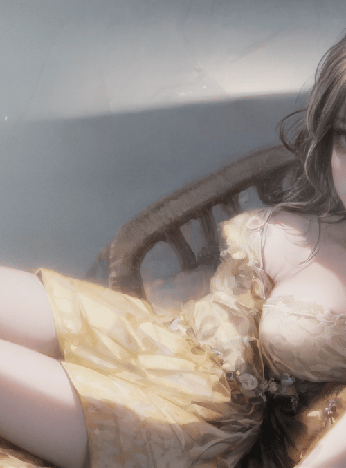 woman, chaise, dress
