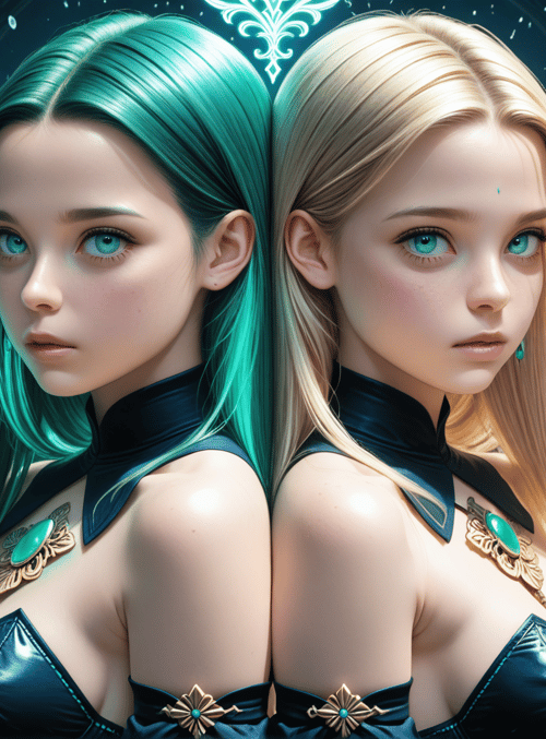 girls, twin, dolls, females, characters