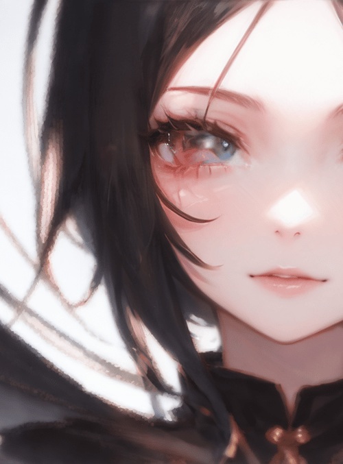 anime girl, hair