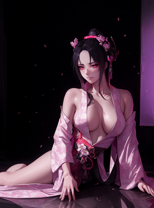 geisha, woman, kawaii
