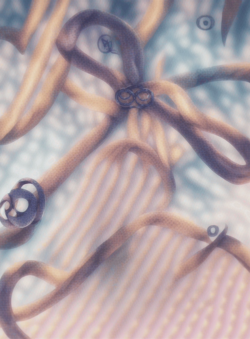 tentacles, rings, symbols