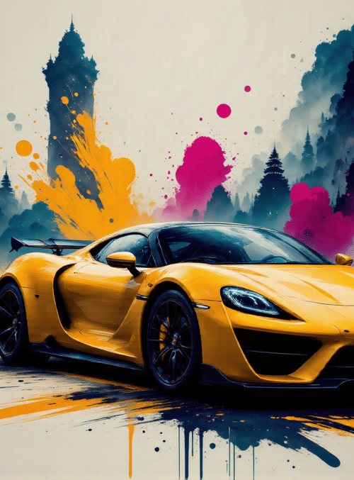 car, paint, x