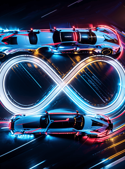 car, infinity symbol