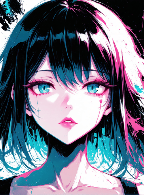 girl, anime, character