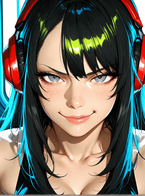 woman, headphones, hair, ears, neck, shoulders, sweat
