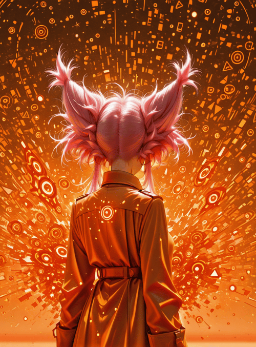 girl, anime, character