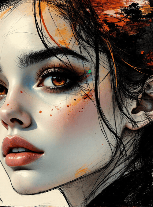 woman, face, hair