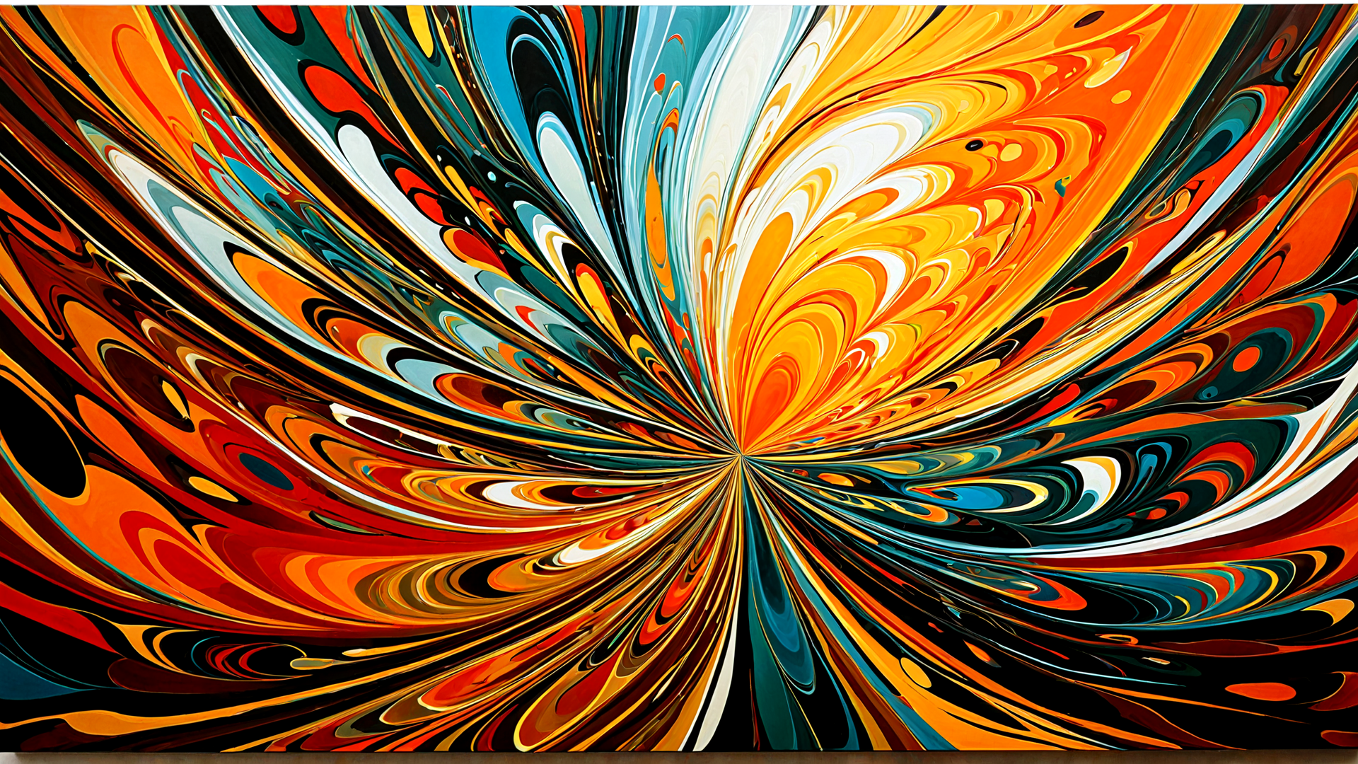 AI generated wallpaper featuring swirl, pattern, art