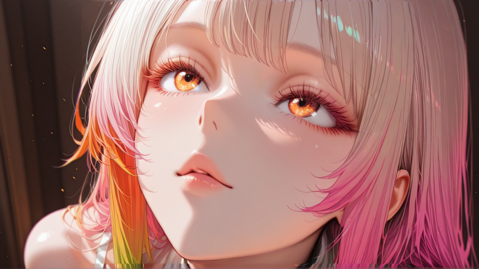 AI generated wallpaper featuring girl, anime, portrait