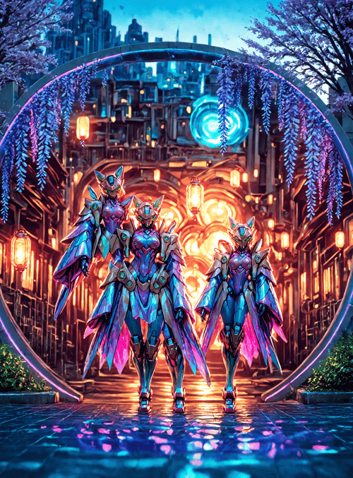 cyborgs, robots, aliens