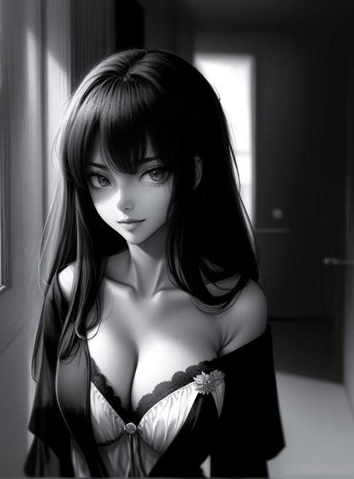 woman, anime, boudoir