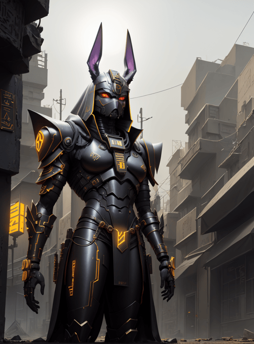 robots, anubis, warrior