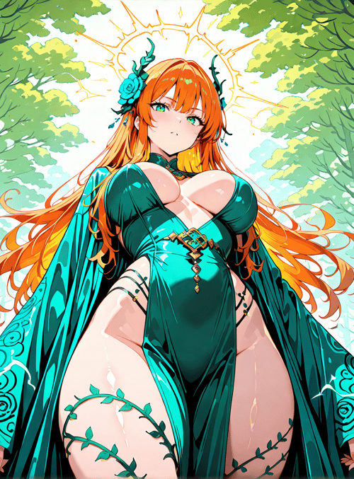 woman, forest, nature, fairy, goddess