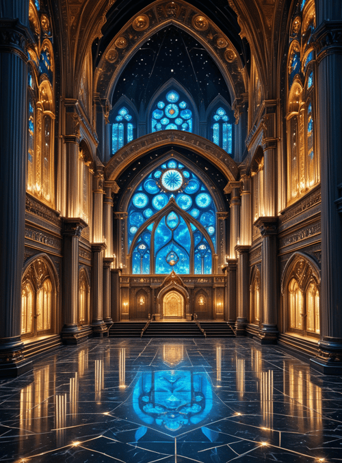 church, stained glass, cathedral, marble floor, arched ceiling, columns, window, altar, mosaic, light
