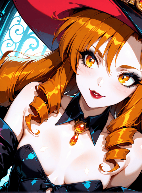 witch, woman, hats, bottles, heart, magic