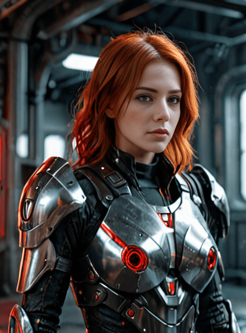 woman, armor