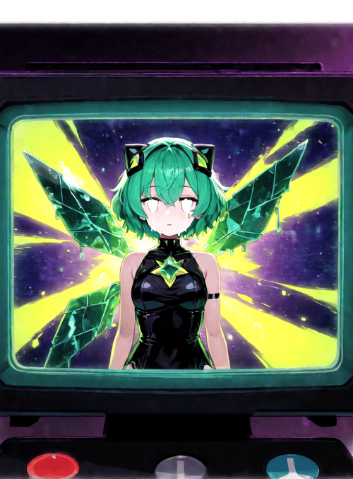 anime character, crystal wings, television