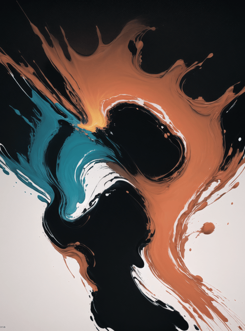 ink, flow, splash