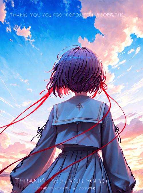 girl, sky, clouds