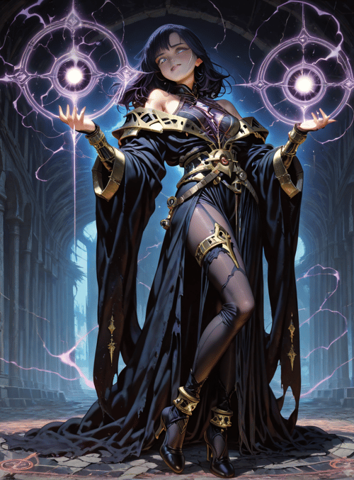 mage, woman, ancient