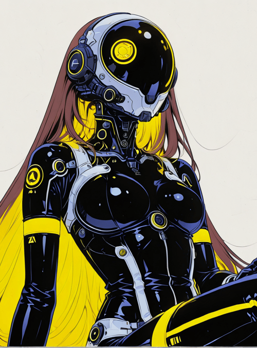 robot, cyborg, anime, female, character