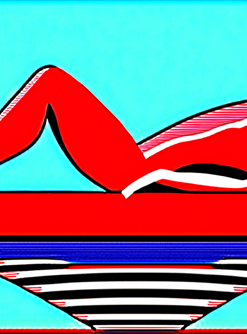 woman, swimmer, silhouette
