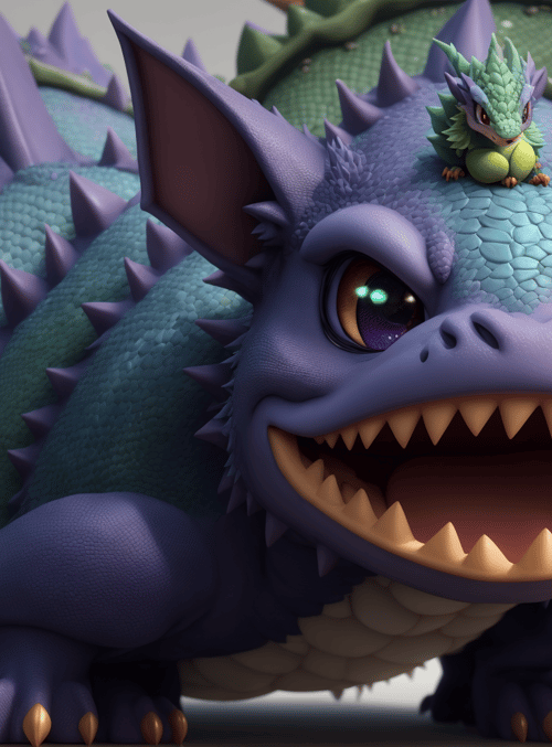 dragon, chibi, lizard
