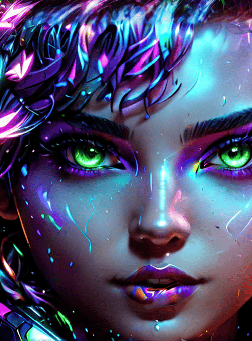 cyberpunk, woman, art