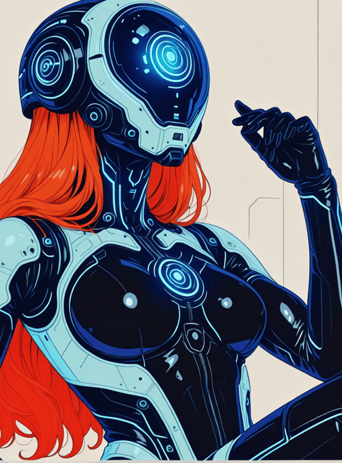 robot, cyborg, female, ai, character