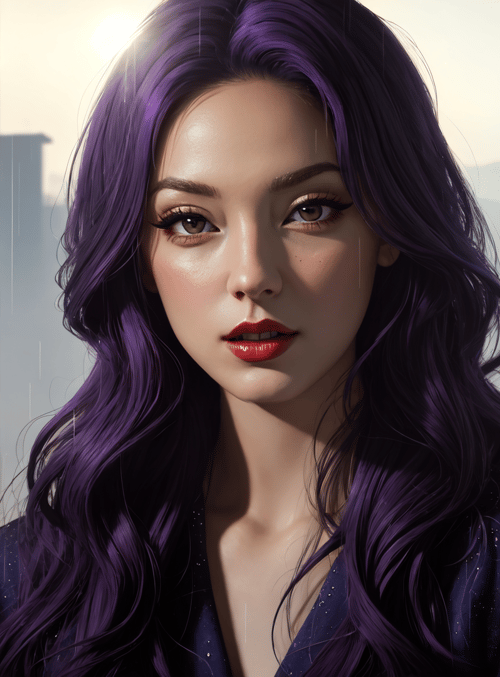 woman, hair, window, cityscape, rain
