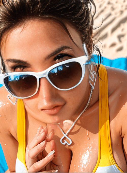 woman, beach, swimsuit