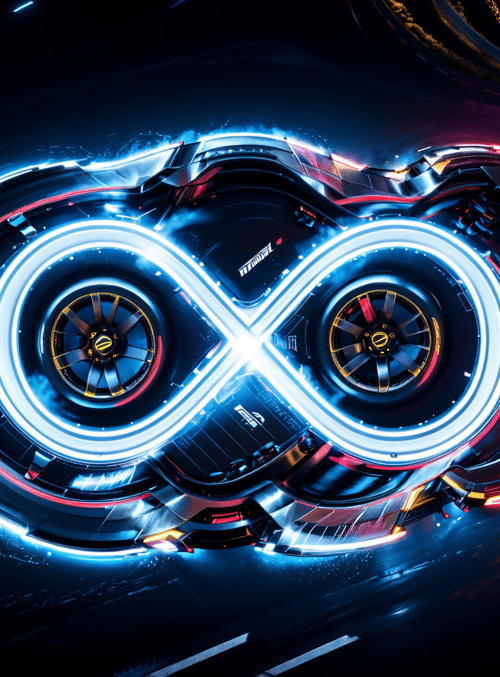 car, neon, infinity