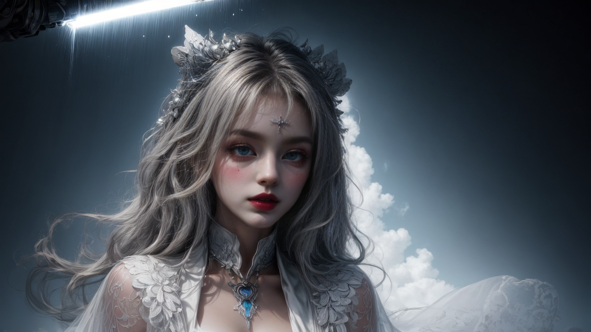 AI generated wallpaper featuring fairy, woman, angel